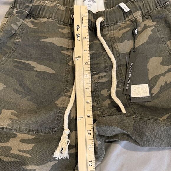 NEW! One Teaspoon Camo Shabbies Drawstring Elastic Waist Green Tan Size XS - Picture 9 of 10
